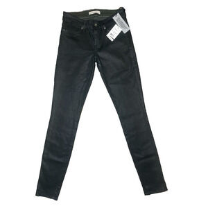 Rich & Skinny Jeans Womens 24 NEW Forest Leather Coated Skinny Pants MSRP $176